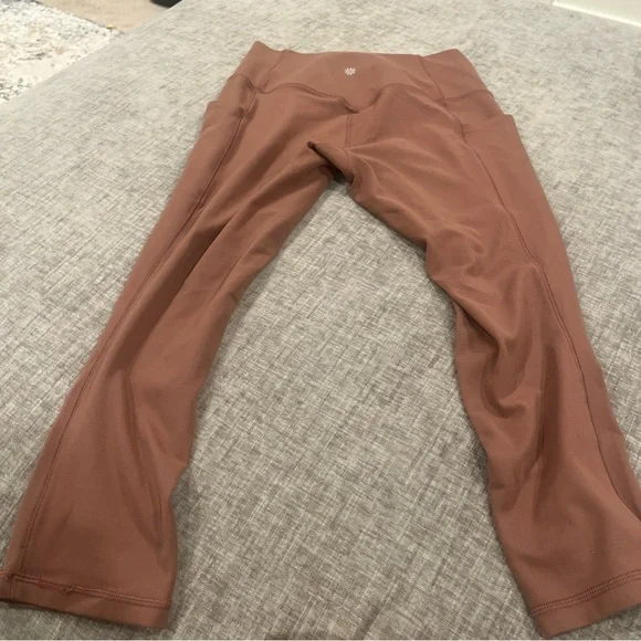 Athleta workout yoga pants leggings - rust/brown - small - Picture 6 of 7